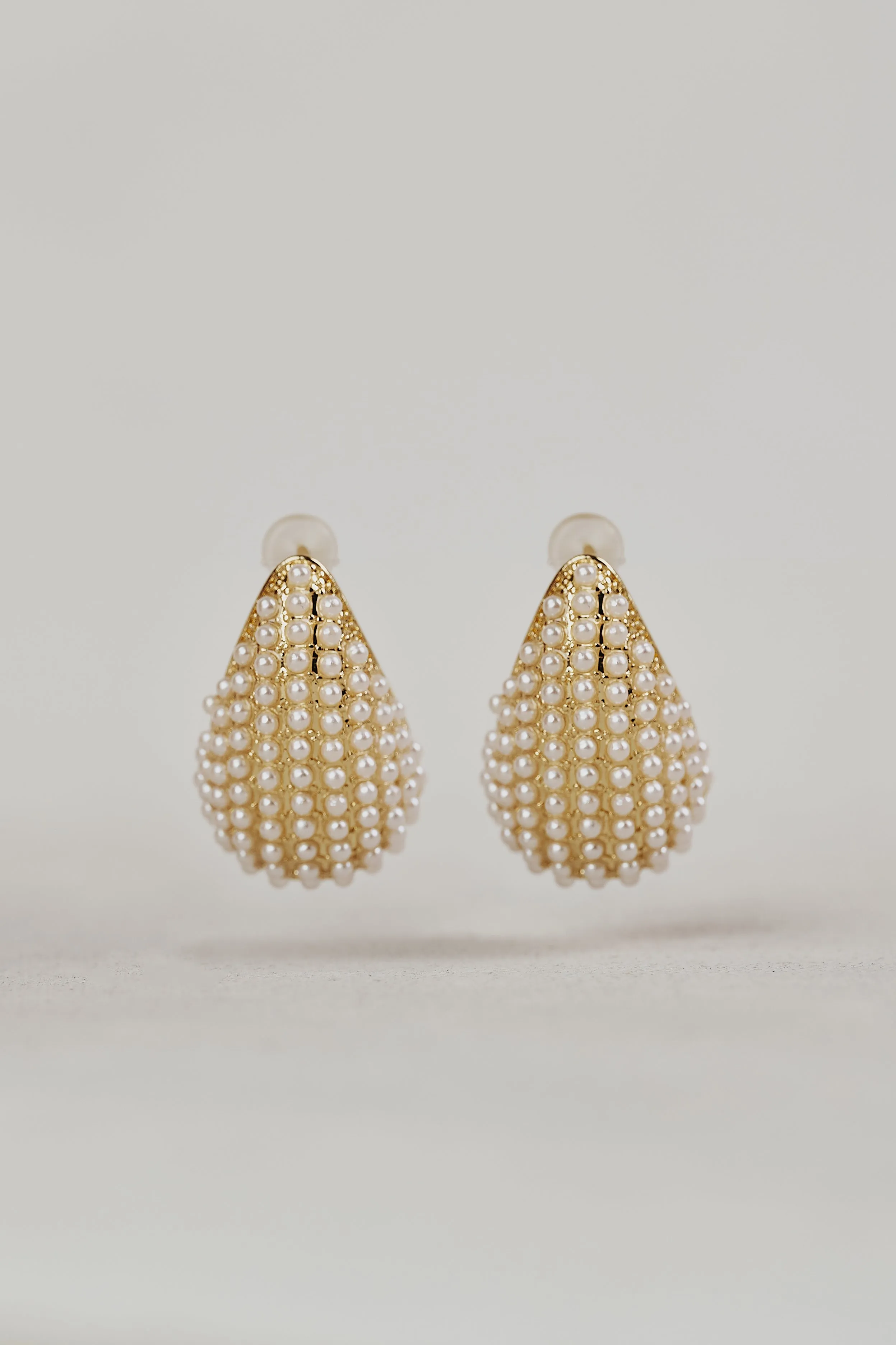 Tear Drop Earrings - Gold