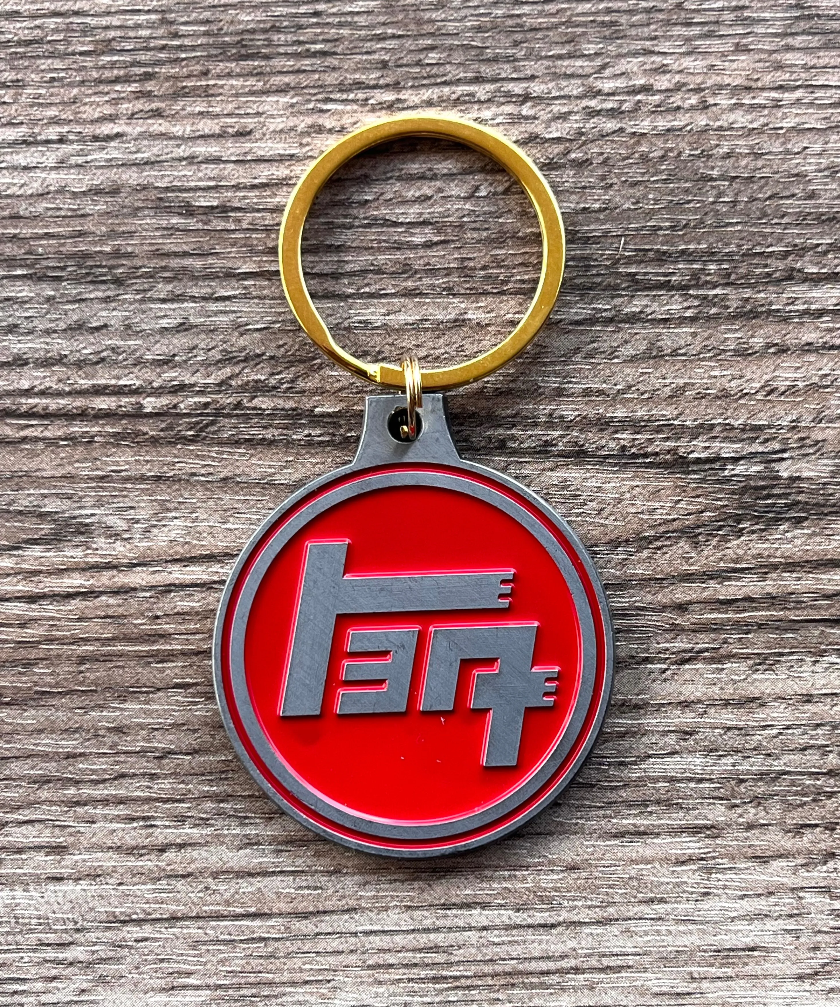 TEQ Toyota Solid Metal Keychain Silver Metal