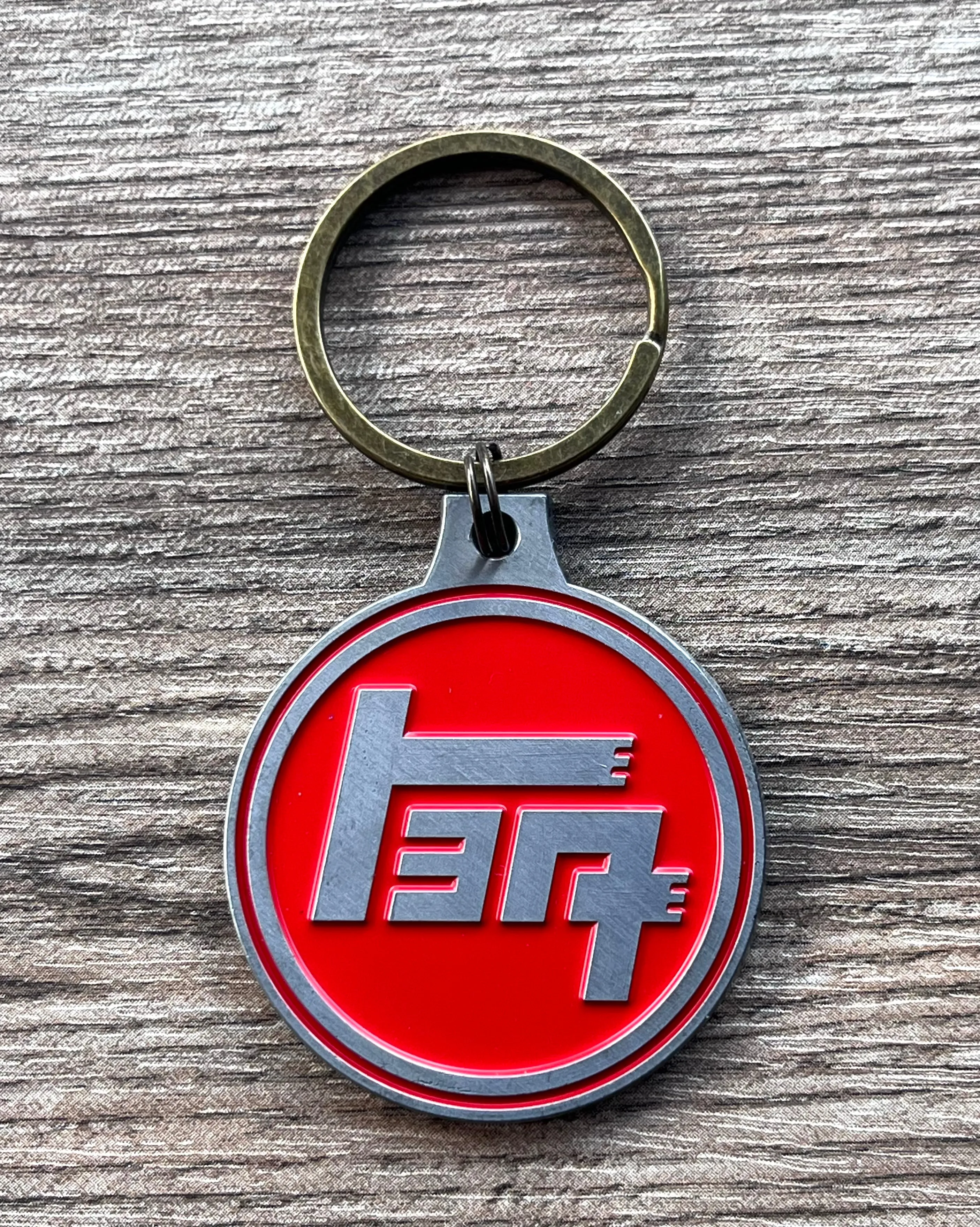 TEQ Toyota Solid Metal Keychain Silver Metal