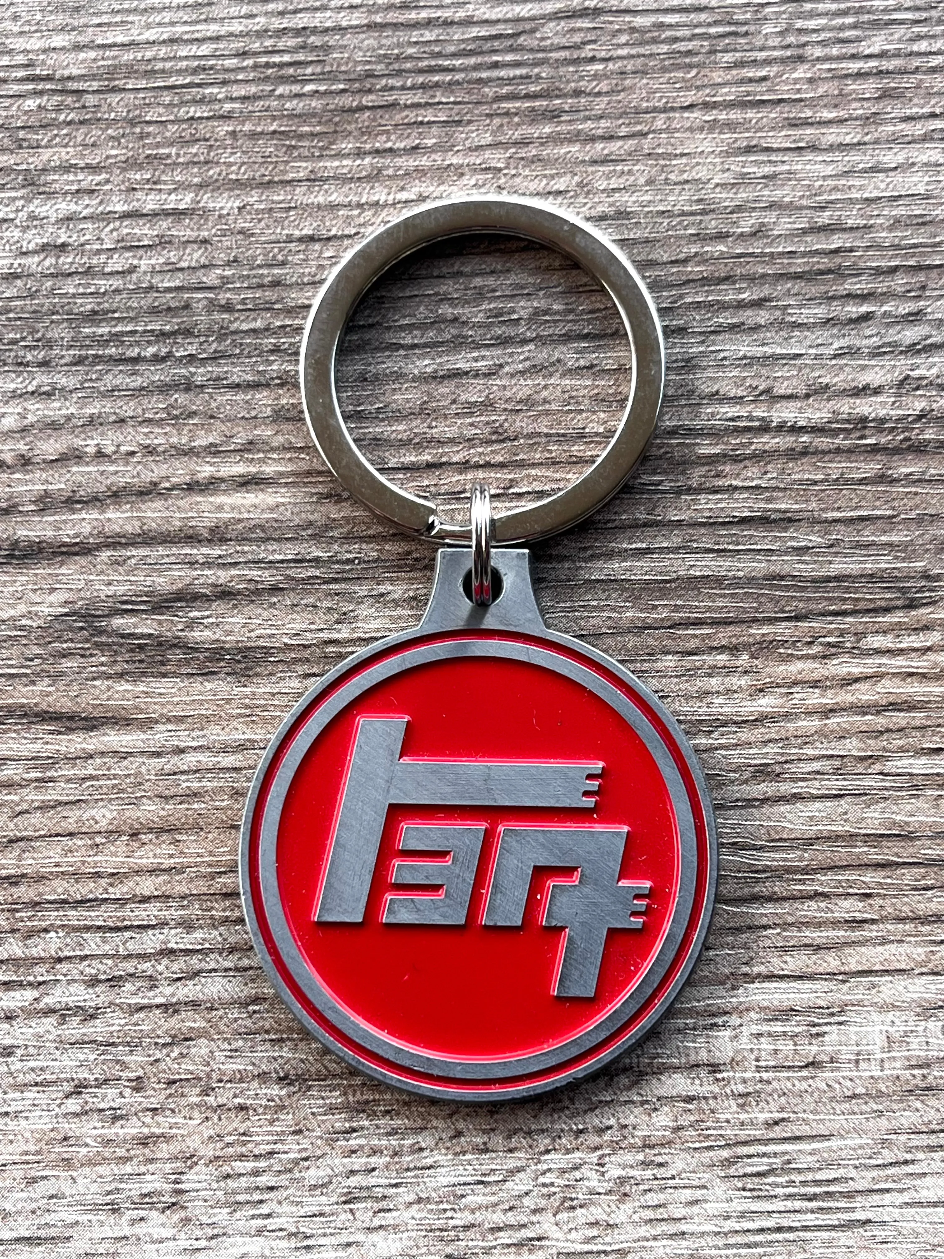 TEQ Toyota Solid Metal Keychain Silver Metal