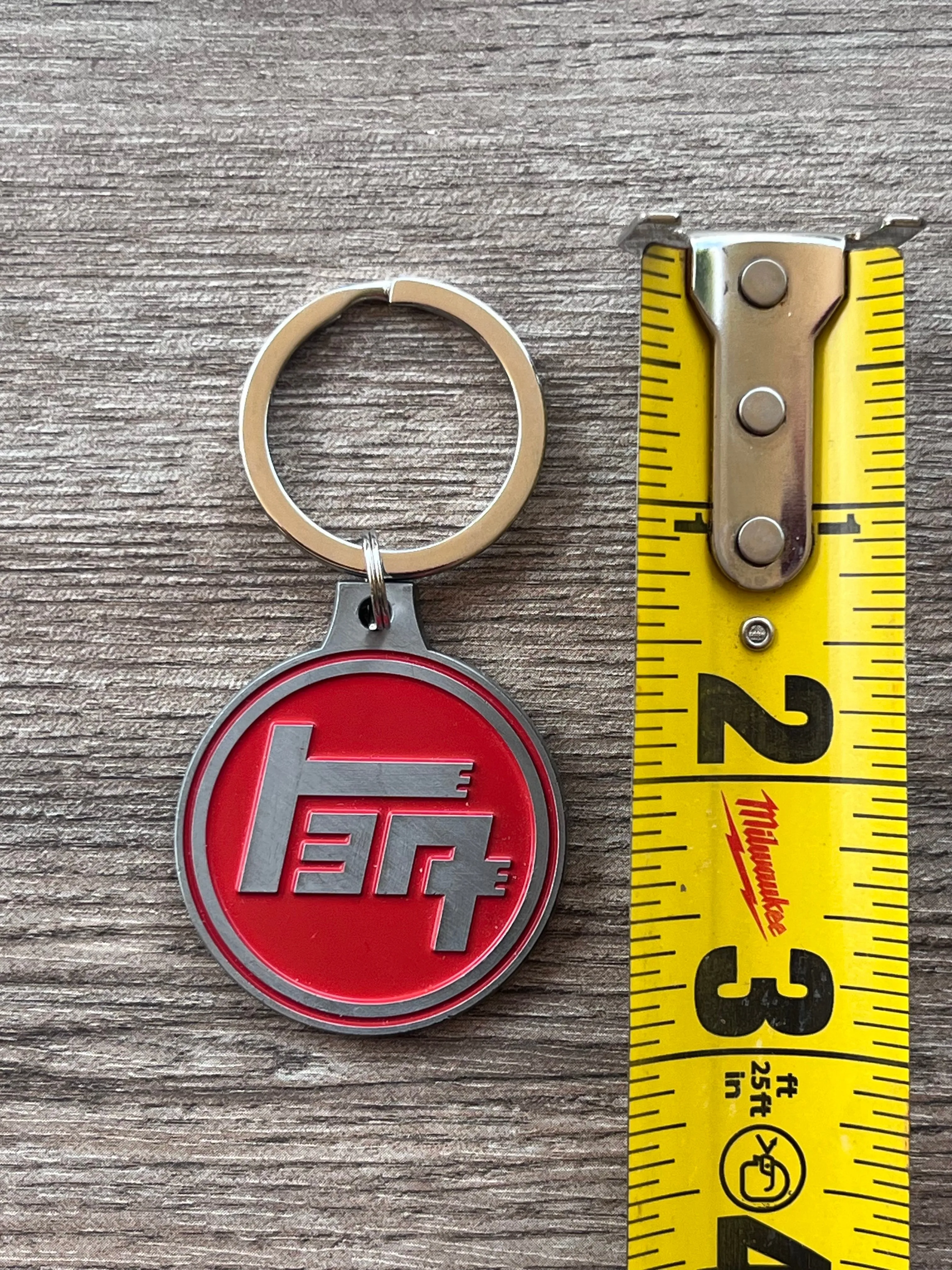 TEQ Toyota Solid Metal Keychain Silver Metal