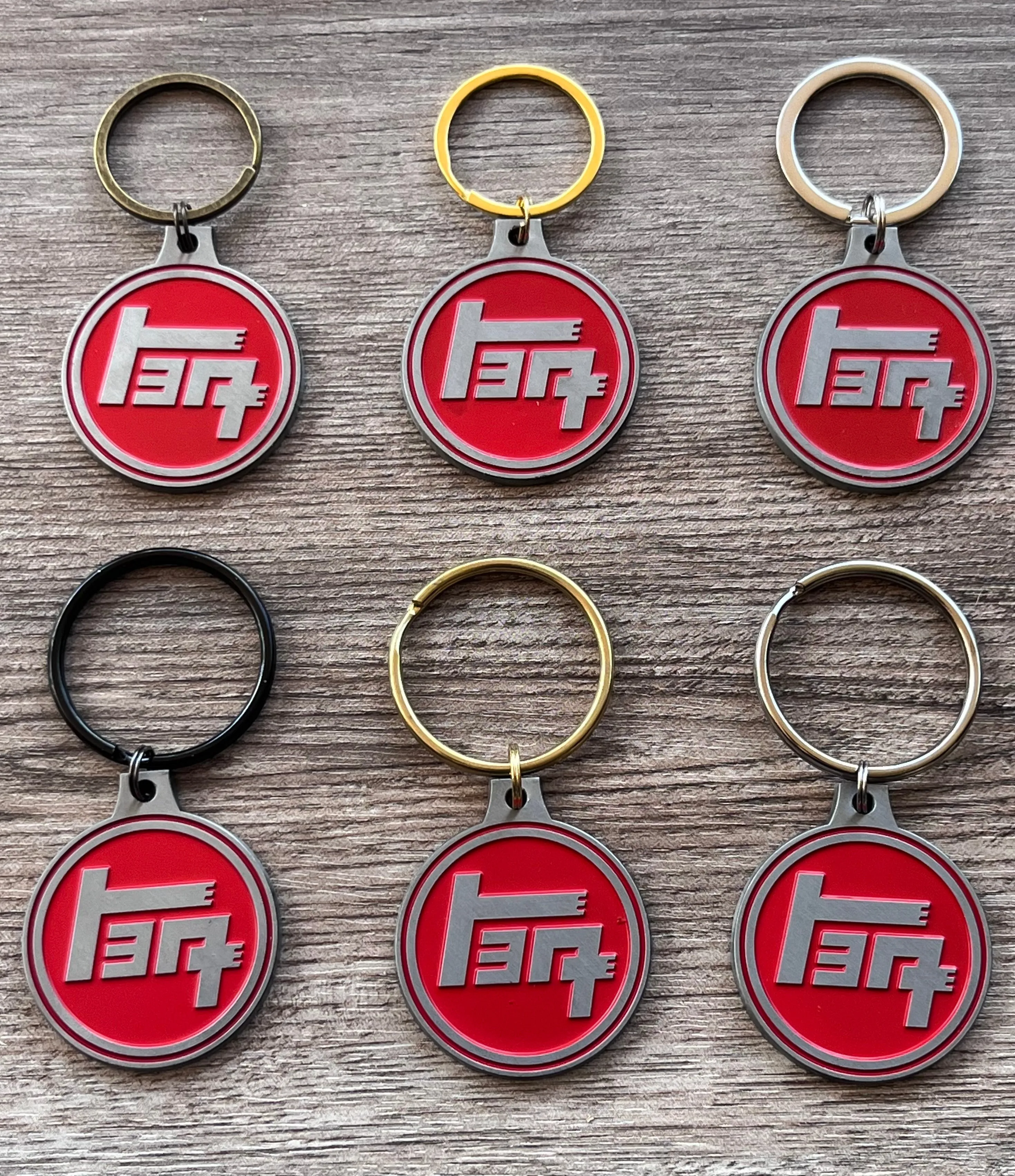 TEQ Toyota Solid Metal Keychain Silver Metal