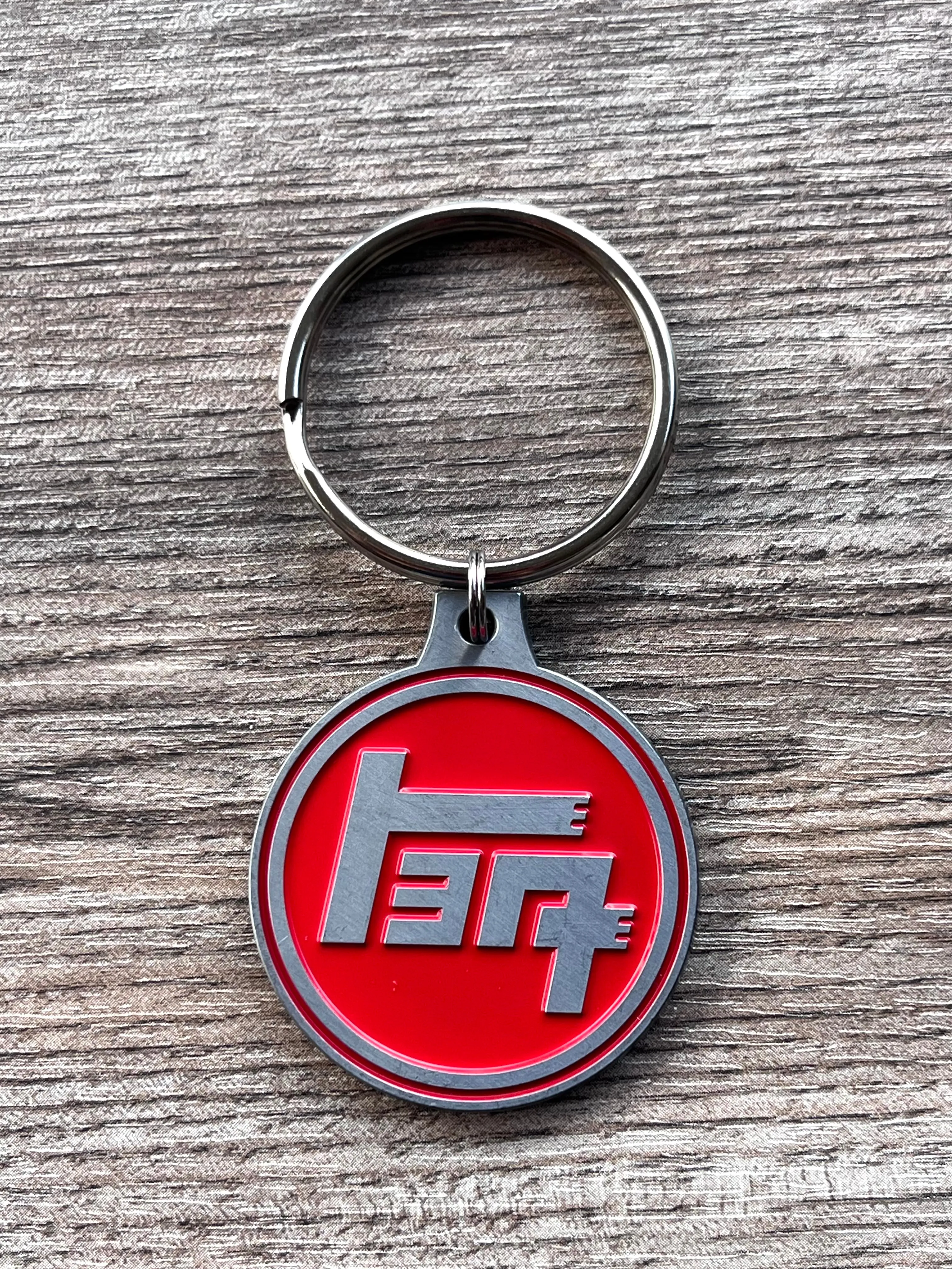TEQ Toyota Solid Metal Keychain Silver Metal