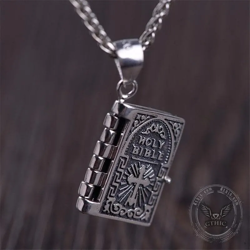 The Holy Bible Sterling Silver Pendant
