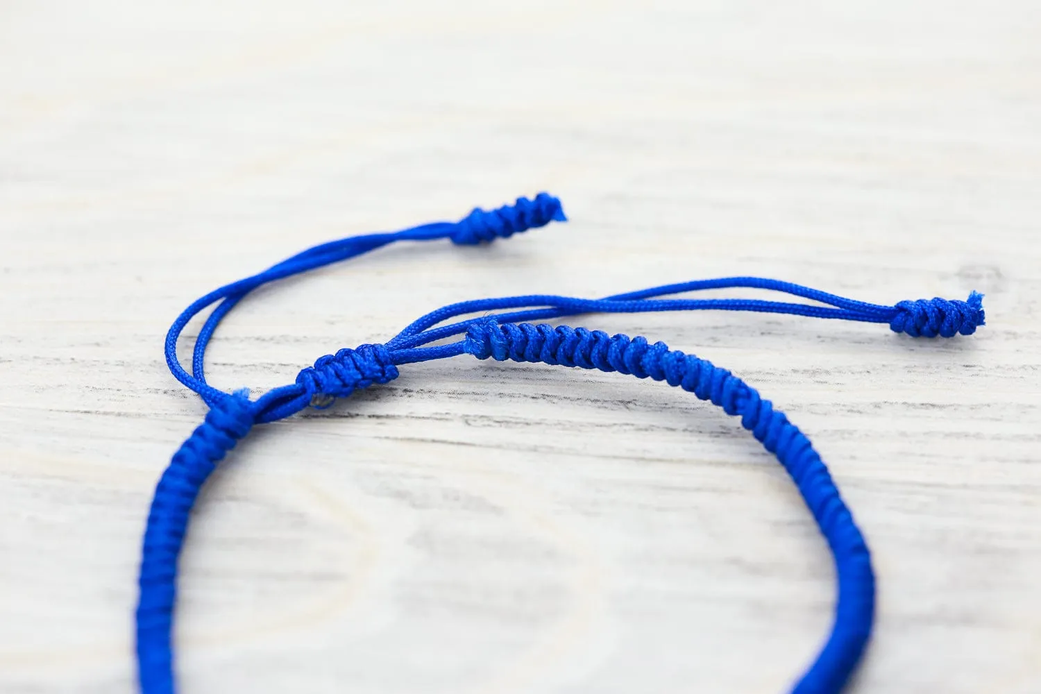 Tibetan Traditions Blue Knotted Bracelet
