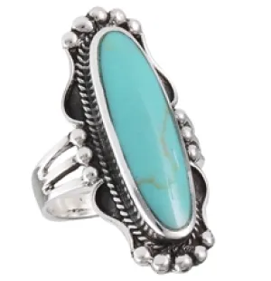 Turquoise Oblong Ring