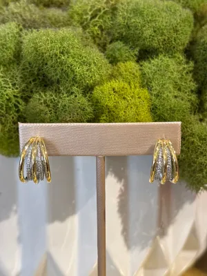 Two Toned Classic Earrings