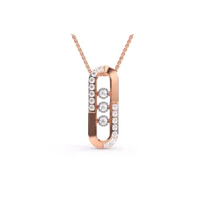 Unique Parentesi Diamond Pendant For Women