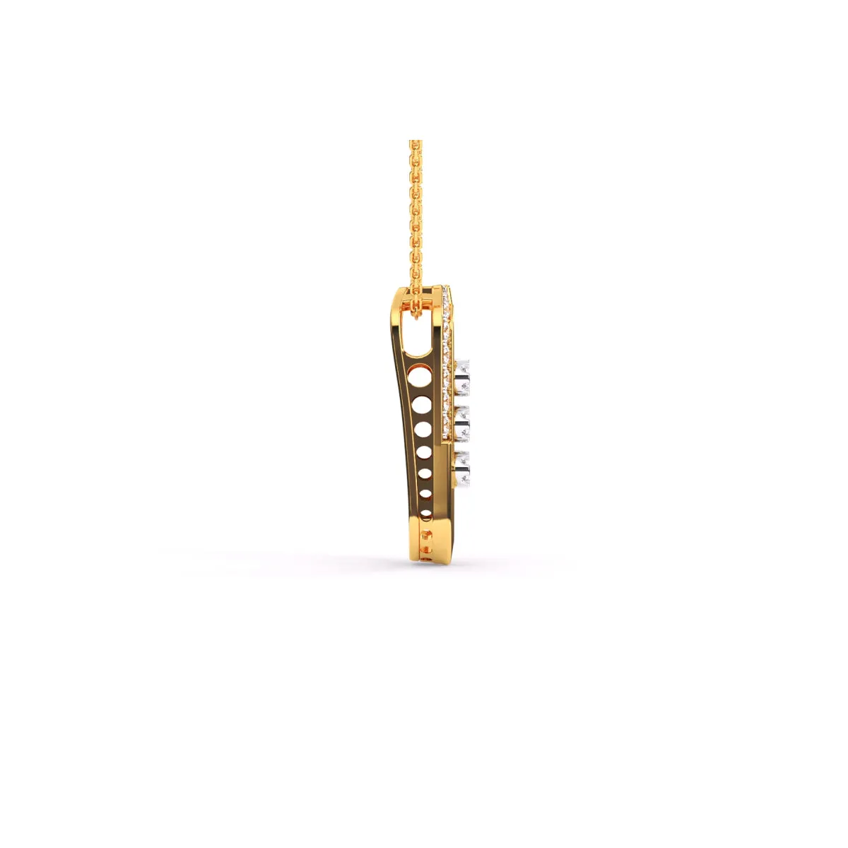 Unique Parentesi Diamond Pendant For Women