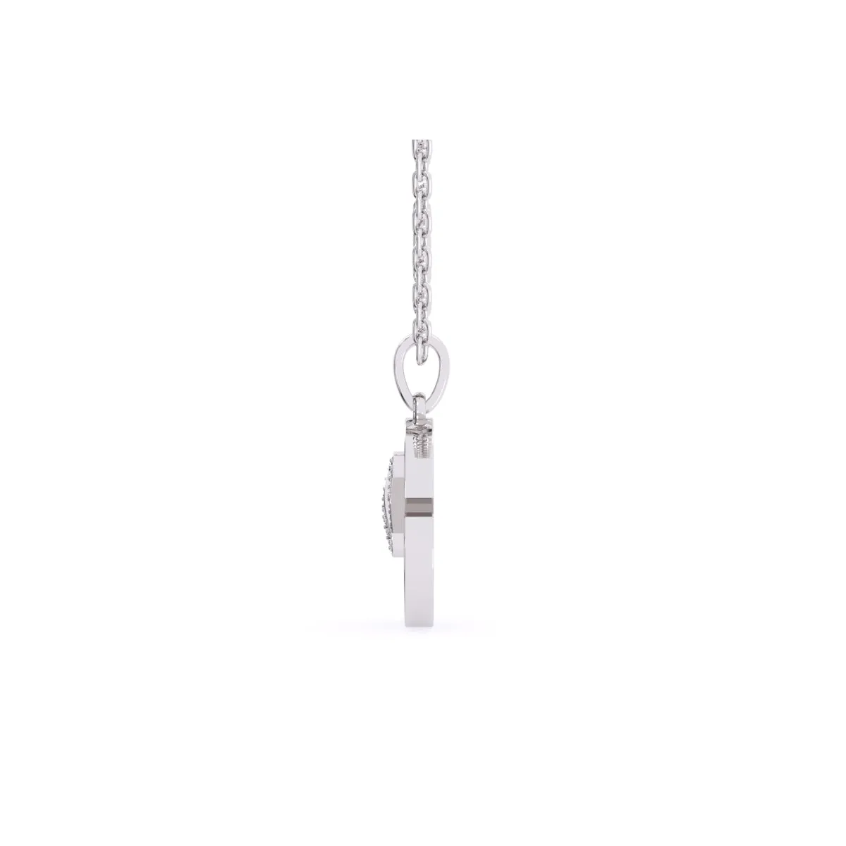Unique X Style Round Diamond Necklace For Girls