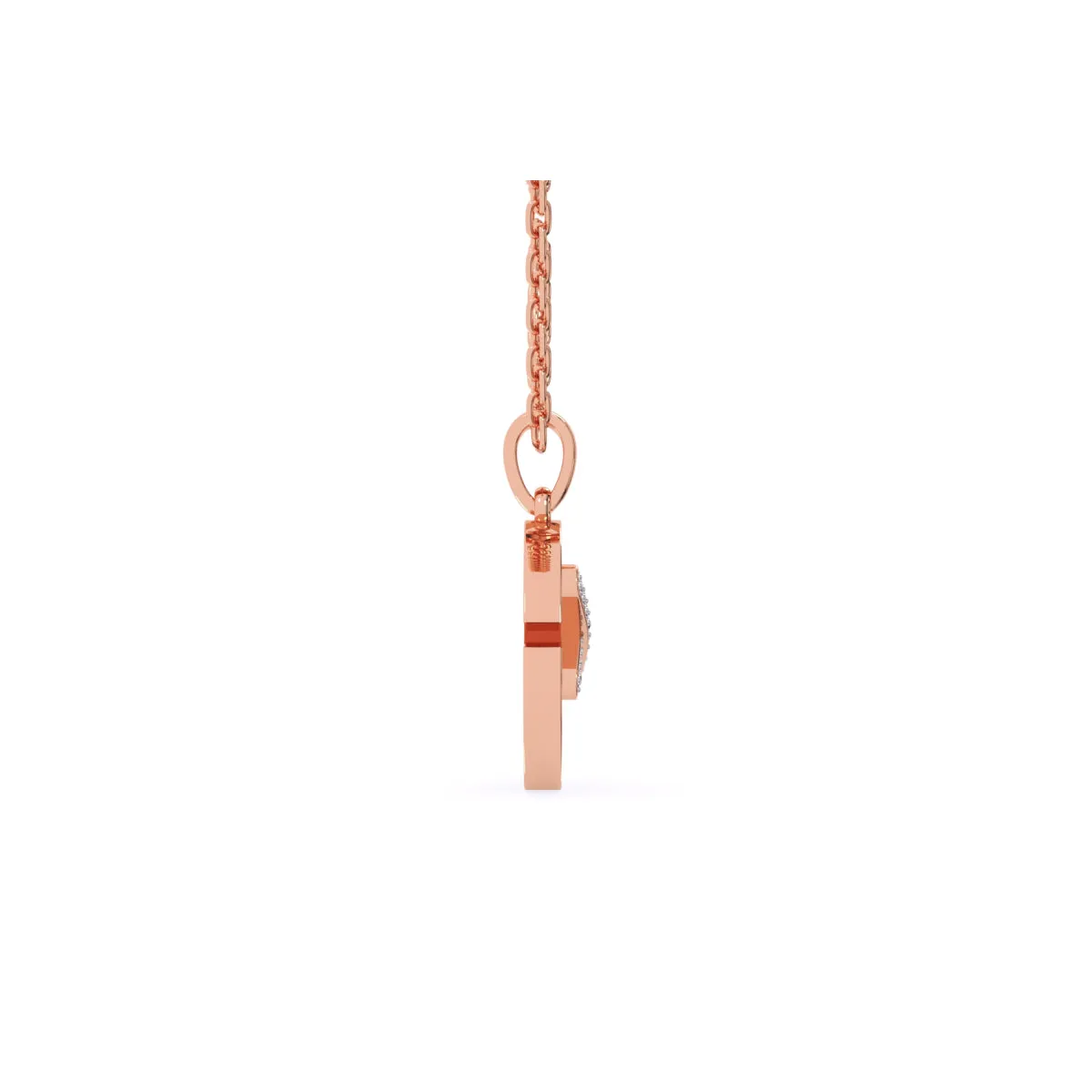 Unique X Style Round Diamond Necklace For Girls