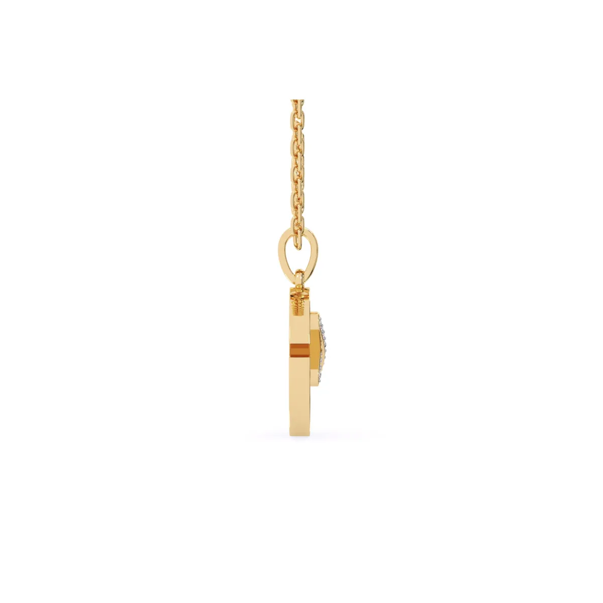 Unique X Style Round Diamond Necklace For Girls