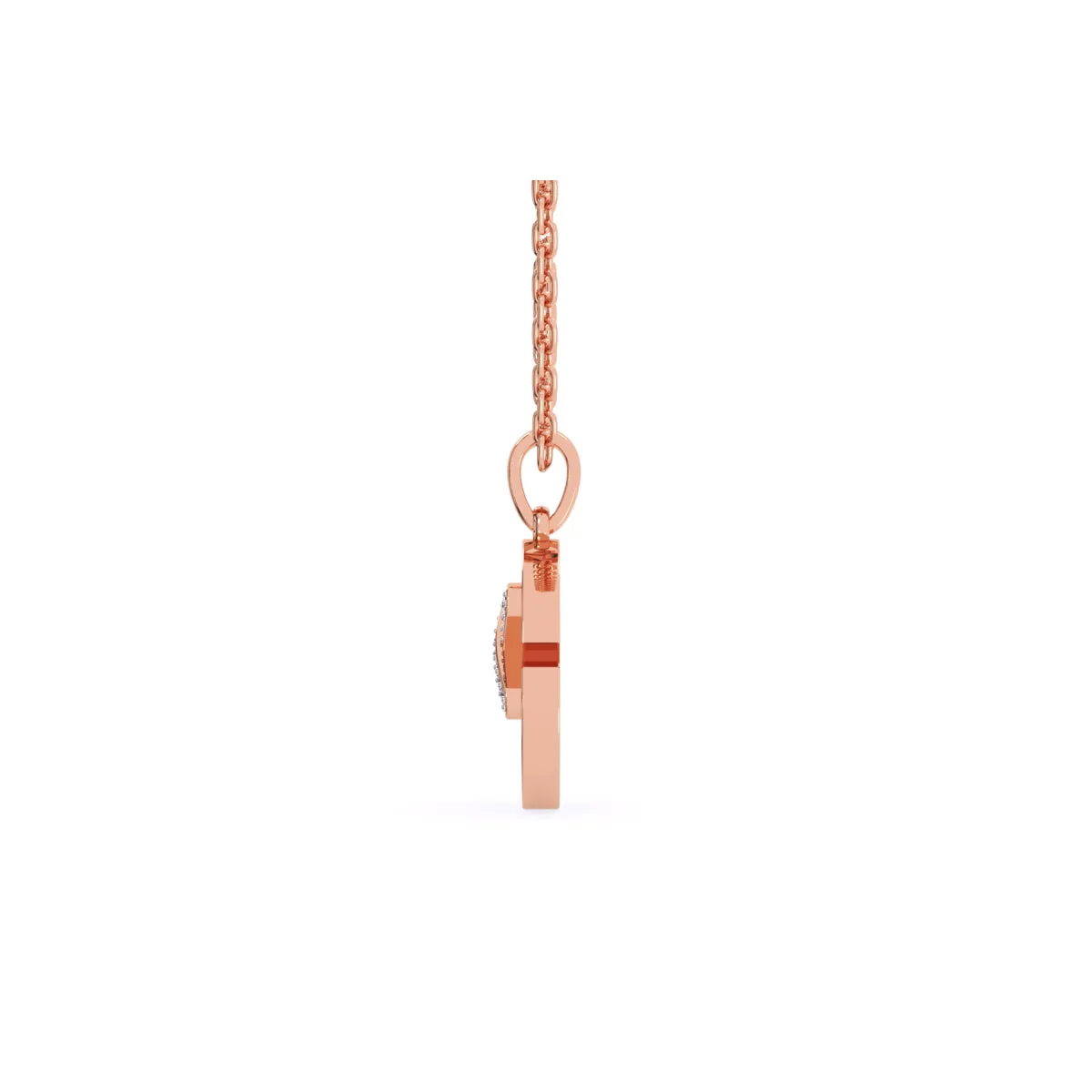 Unique X Style Round Diamond Necklace For Girls