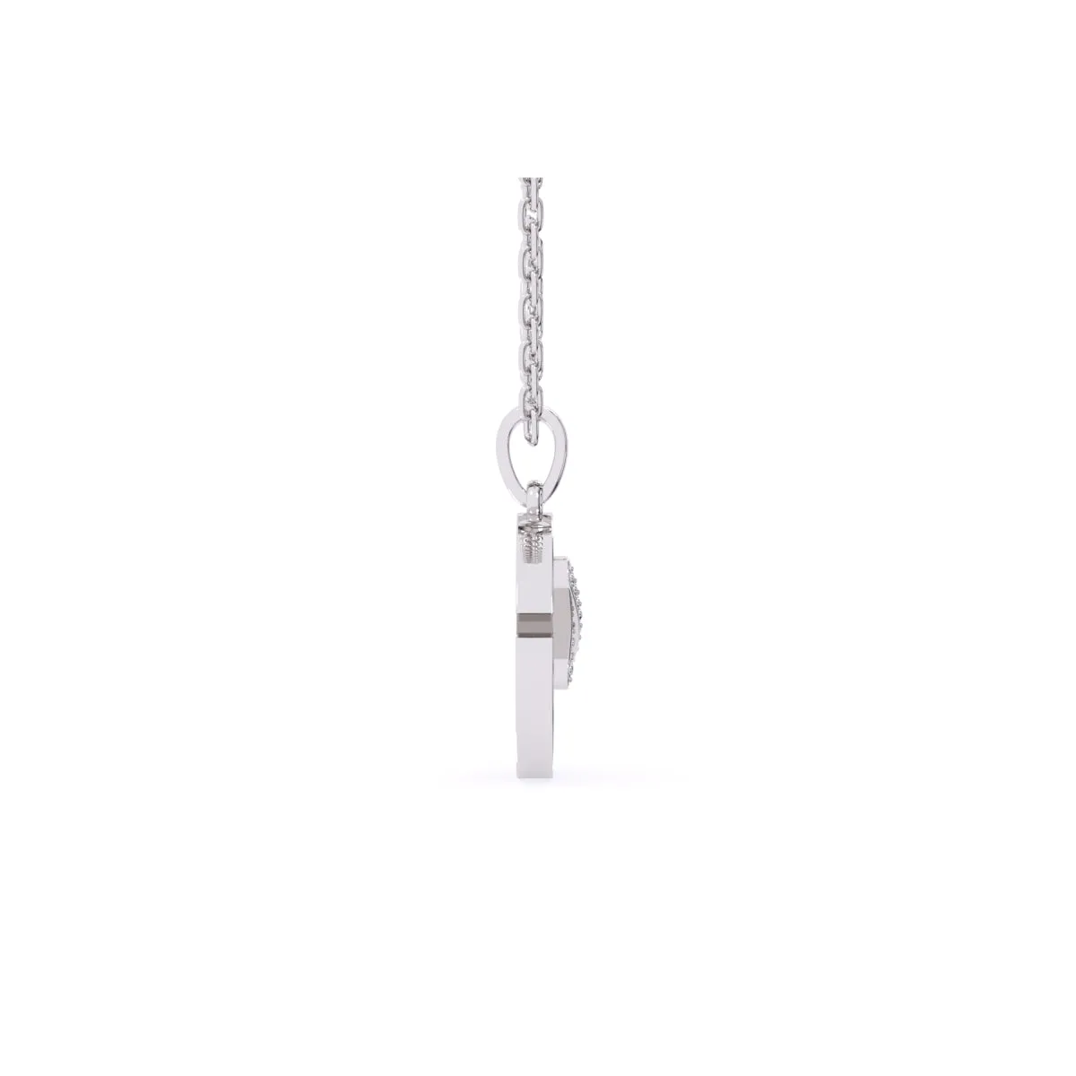 Unique X Style Round Diamond Necklace For Girls