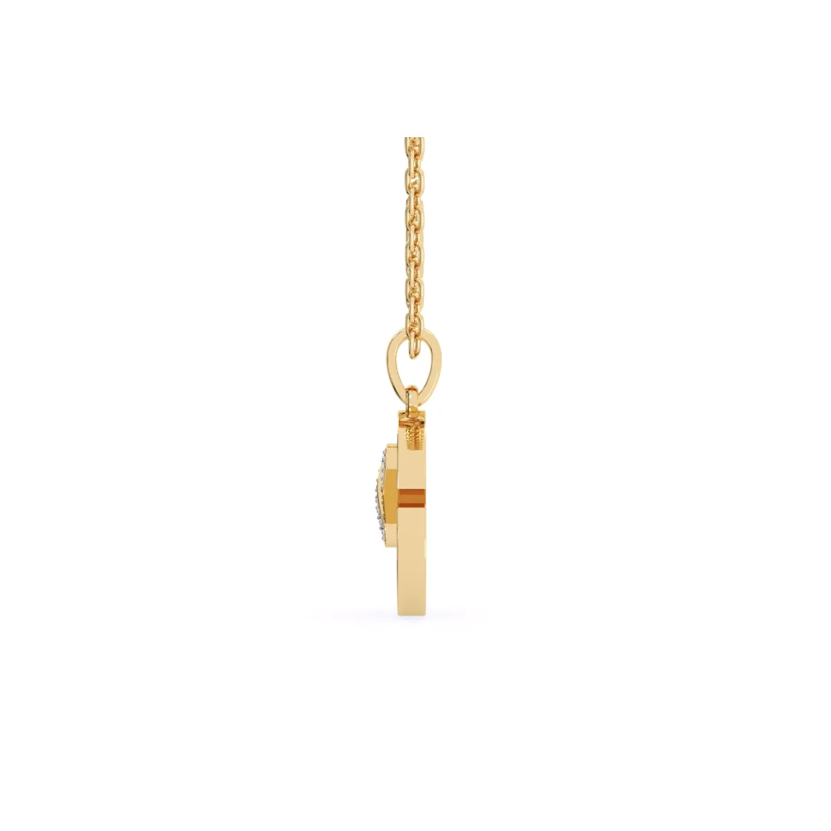 Unique X Style Round Diamond Necklace For Girls