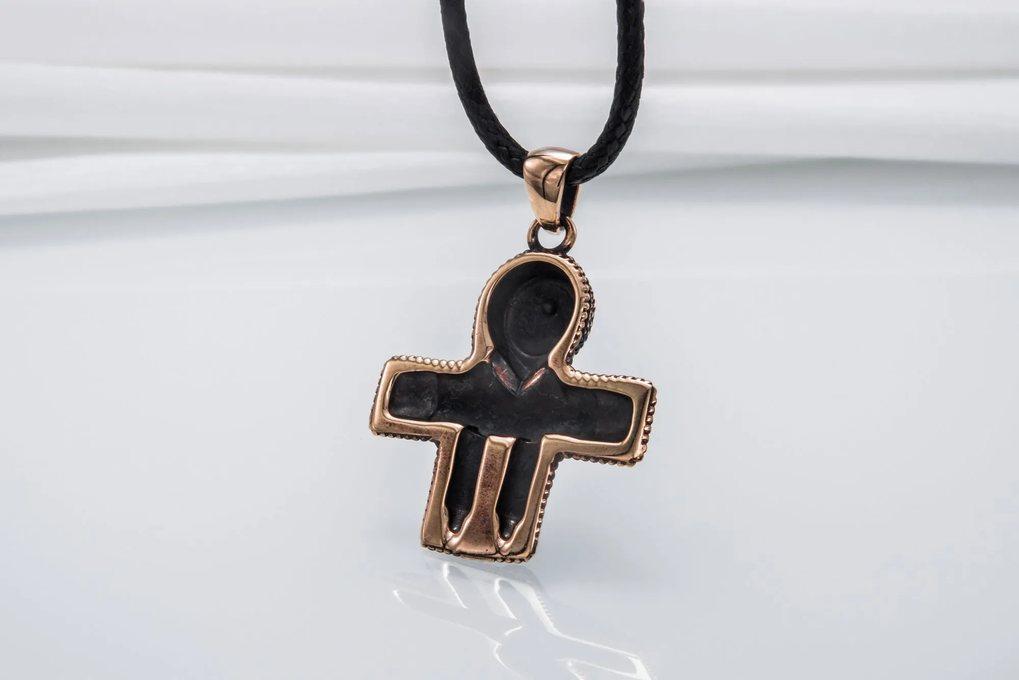 Viking Crucifix Pendant Bronze Unique Jewelry