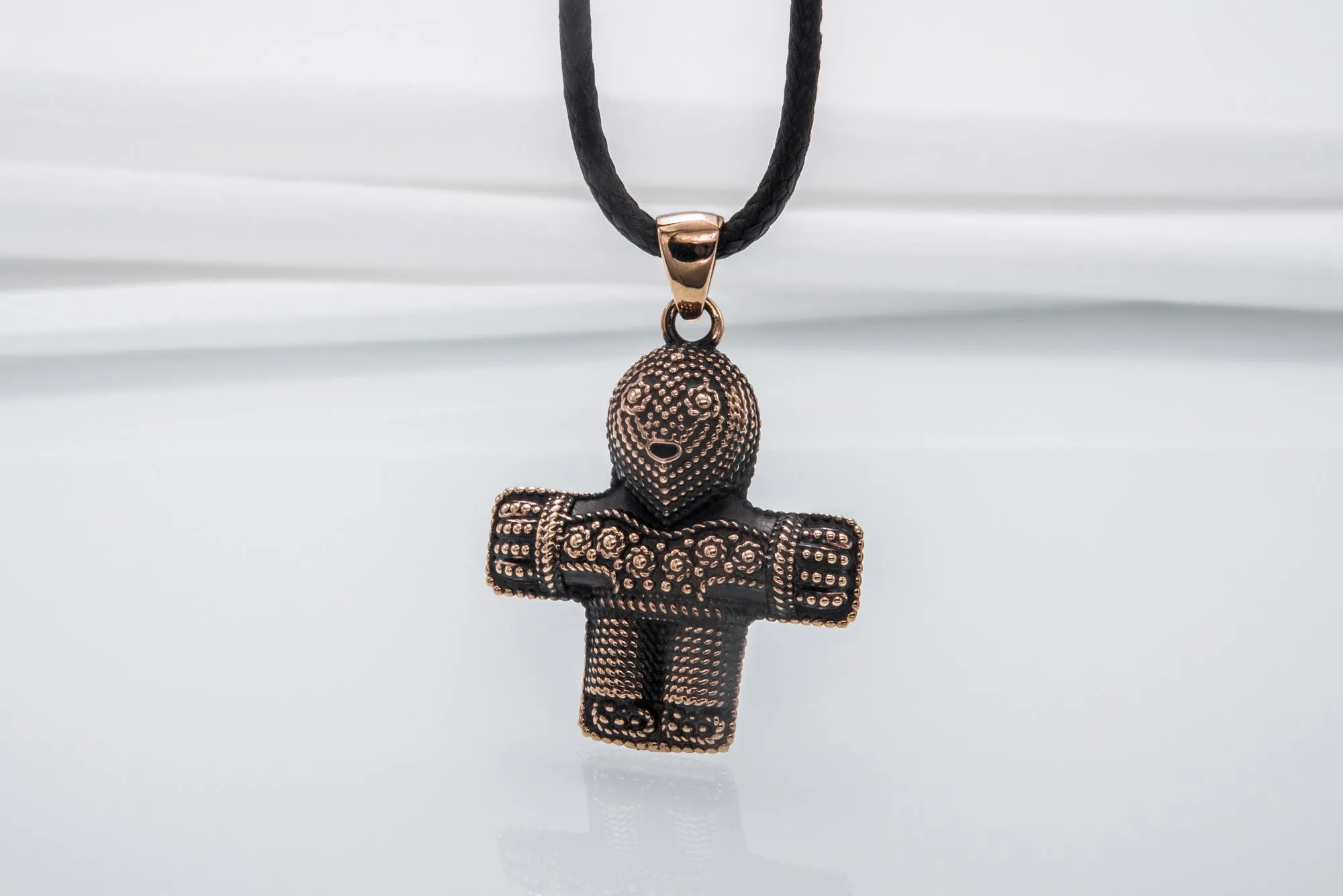 Viking Crucifix Pendant Bronze Unique Jewelry