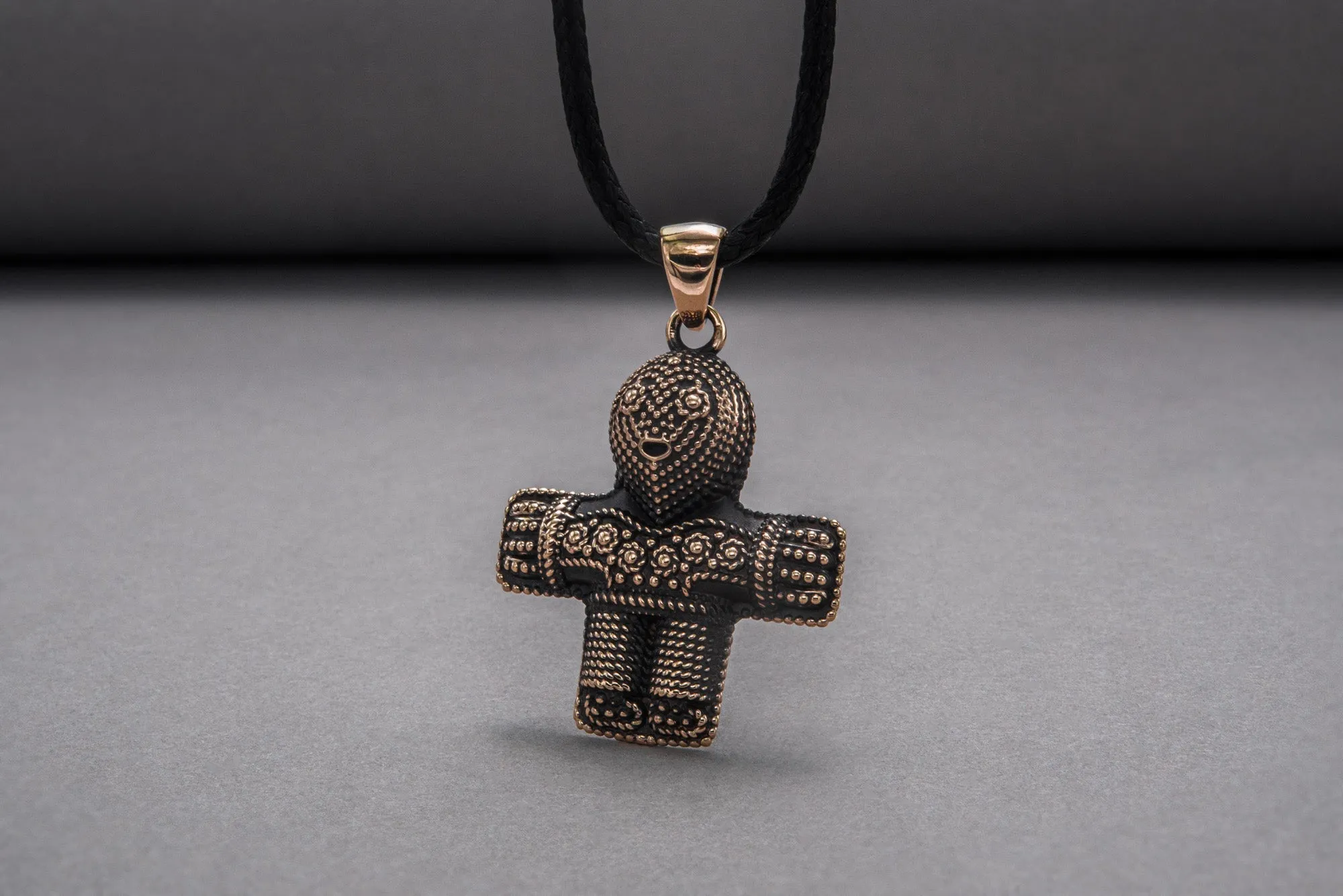 Viking Crucifix Pendant Bronze Unique Jewelry